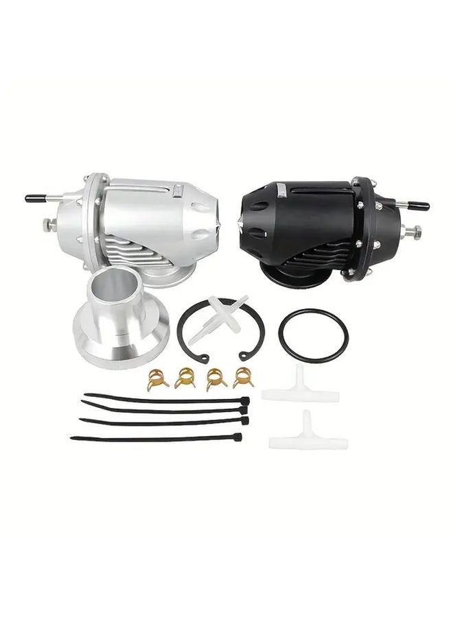 Silvery Aluminum Universal Adjustable Blow Off Valve For Modified Car Racing Exhaust System - Image 1